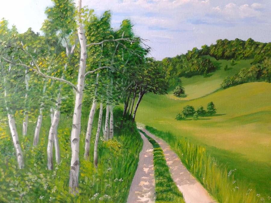 Country Road Painting By Edin Pandzic Fine Art America   Country Road Edin Pandzic 