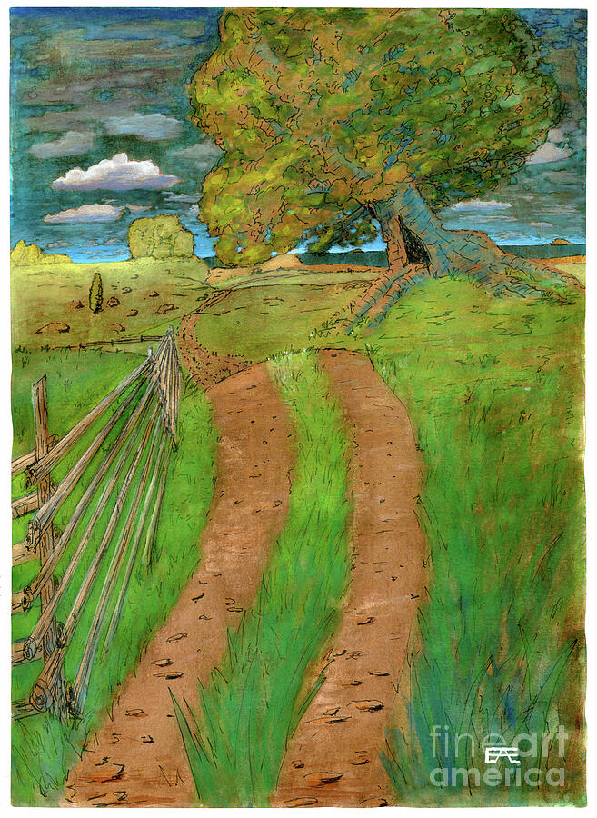 Landscape #0019 Painting by Erik Andrae
