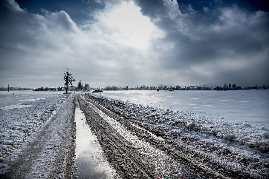 Country Road in Winter Photograph by CasarsaGuru