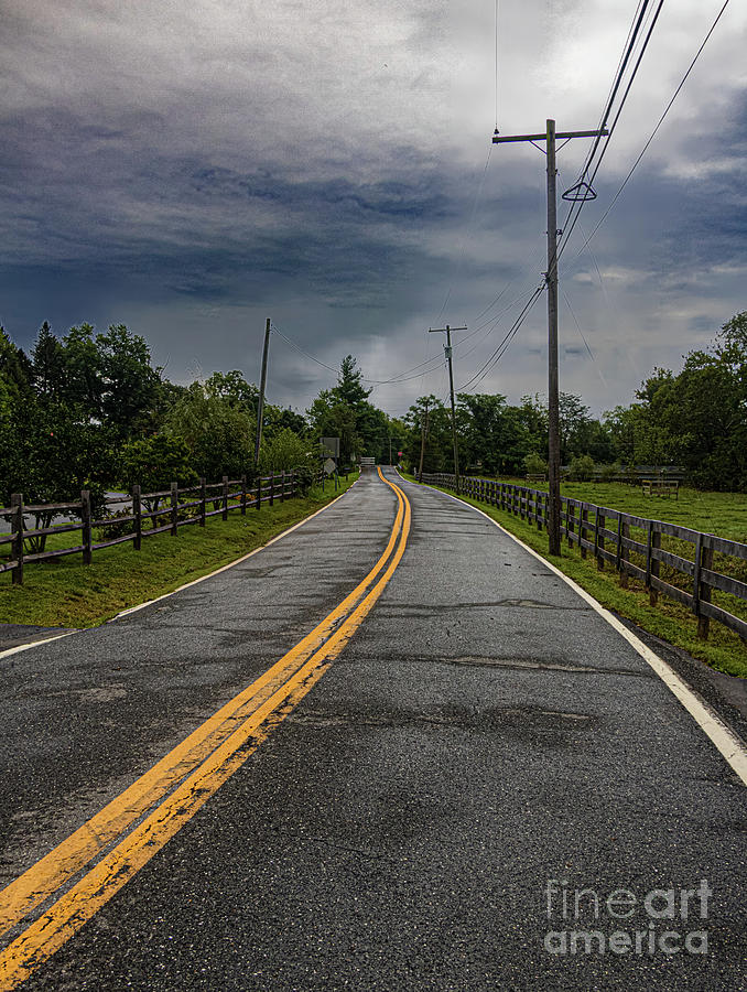 Country Road, Maryland Photograph by Thomas Marchessault