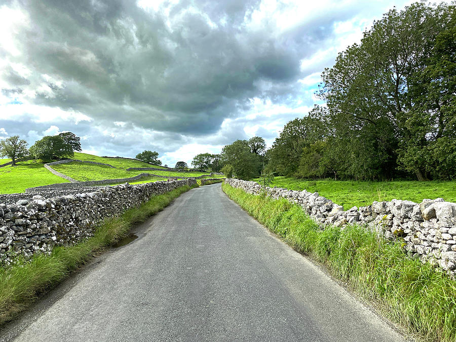 Nature Photograph - Country Road near Burnsall, UK by Derek Oldfield