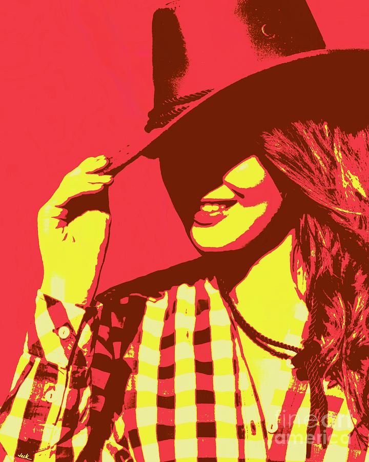 Cowgirl Painting - Country Smile by Jack Bunds Cowgirl Painting - Country Smile by Jack Bunds