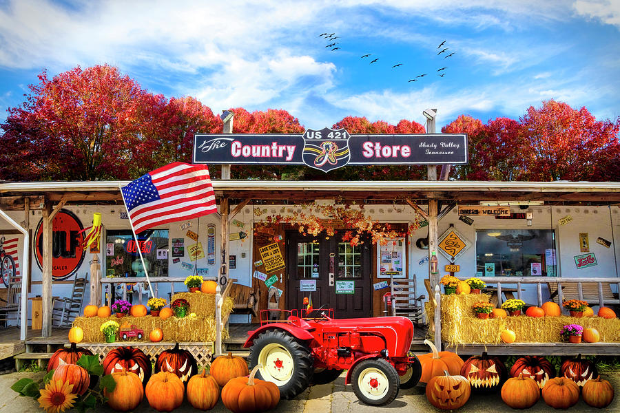 Country Store Shady Valley Tennessee Photograph by Debra and Dave Vanderlaan