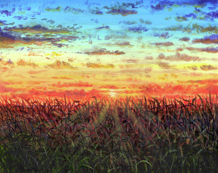 Country Sunset Painting by Shana Rowe Jackson