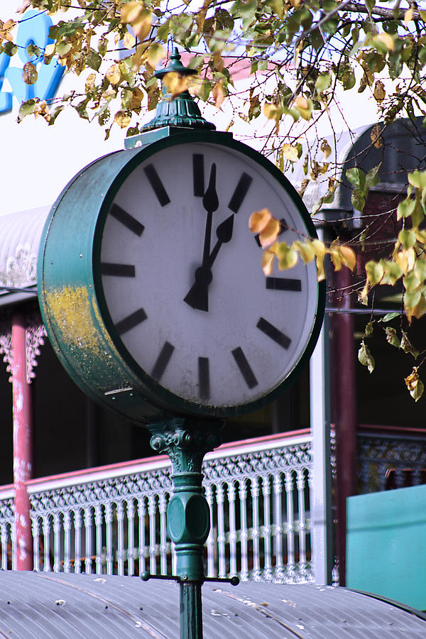 Country Town Clock Photograph by Joy Watson