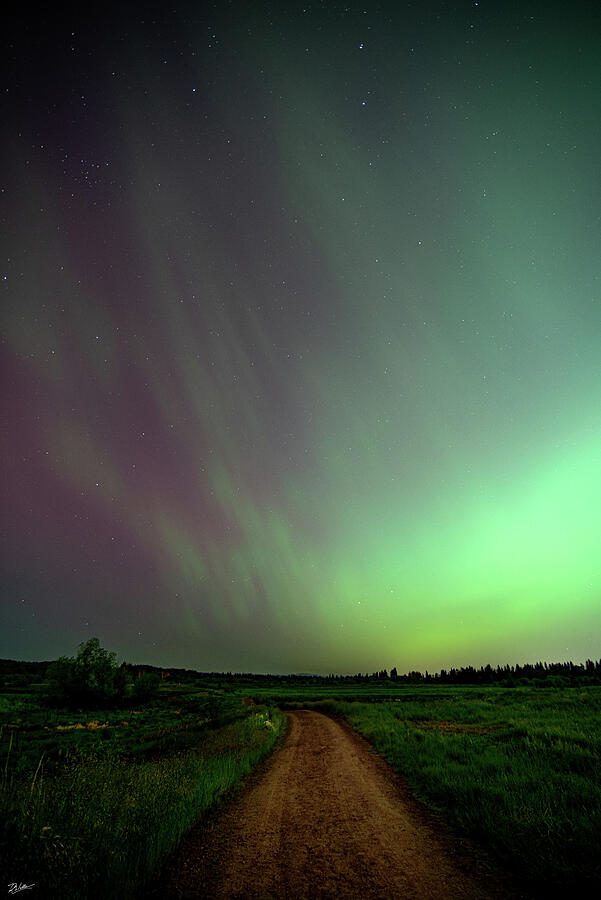 Countryside Aurora Photograph by Russell Wells Countryside Aurora Photograph by Russell Wells
