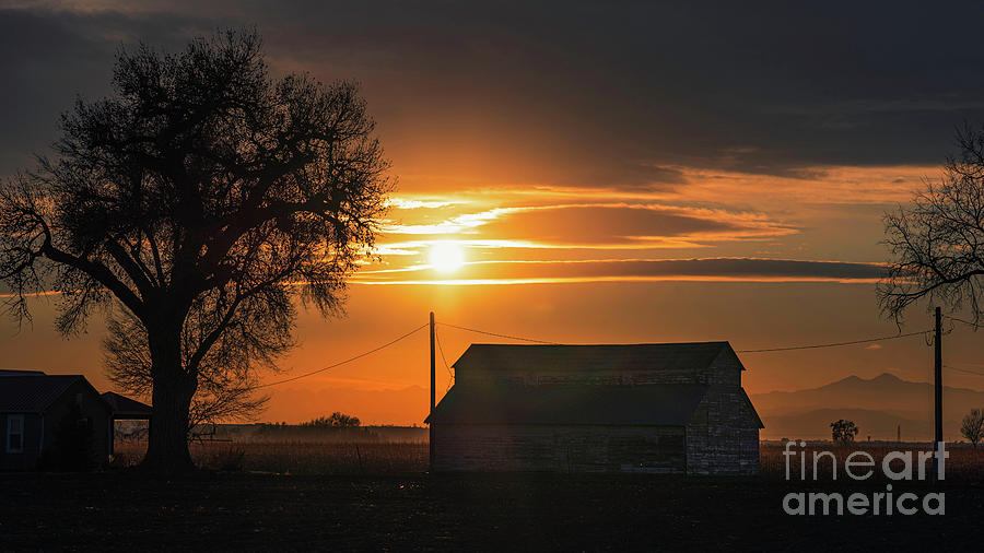Sunset Photograph - Countryside Sunset by Christopher Thomas