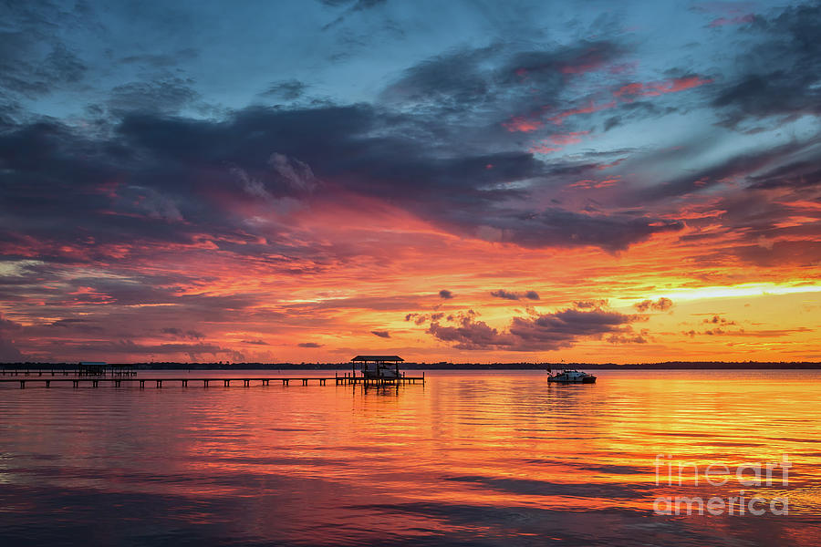 County Dock Sunset 10 Photograph by Maria Struss Photography