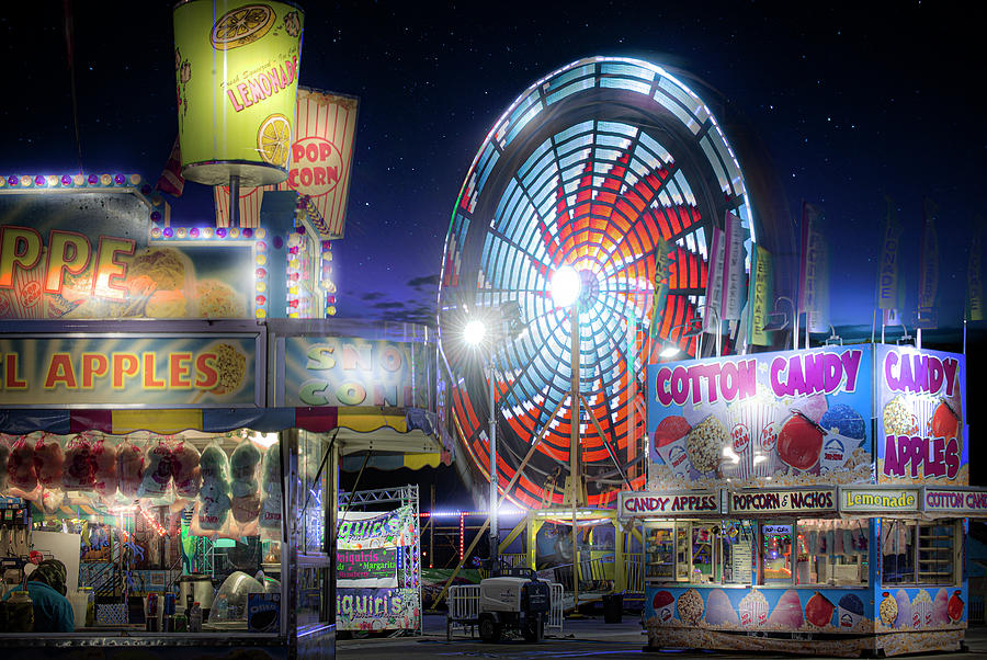 County Fair Midway Photograph by Mark Andrew Thomas