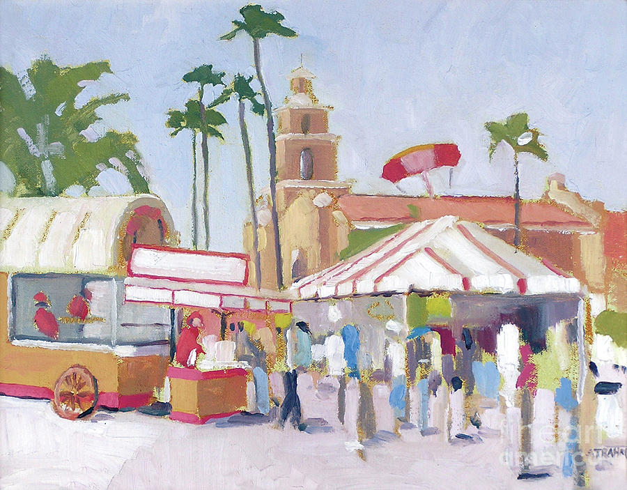 County Fair, San Diego, California Painting by Paul Strahm