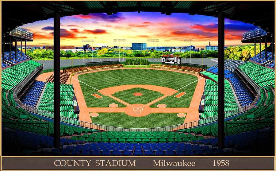 County Stadium 1961 Jigsaw Puzzle by Gary Grigsby - Pixels Puzzles