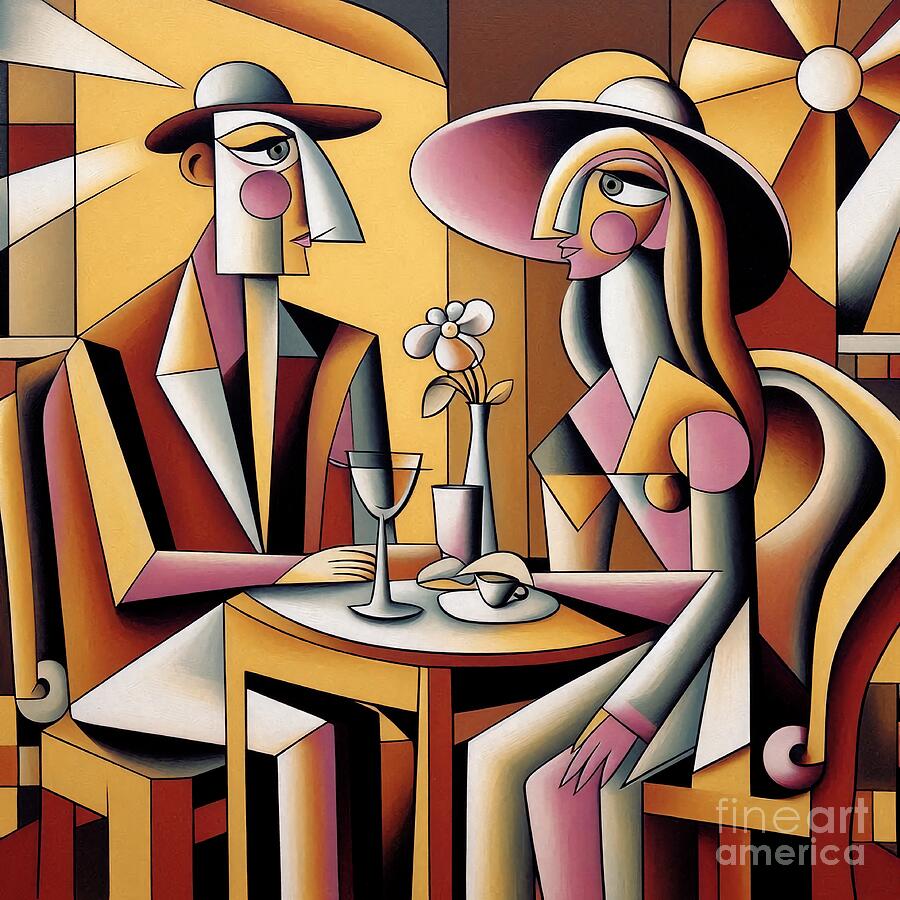 Couple at a French Cafe 2 Digital Art by Christina Fairhead Art and Merch Couple at a French Cafe 2 Digital Art by Christina Fairhead Art and Merch