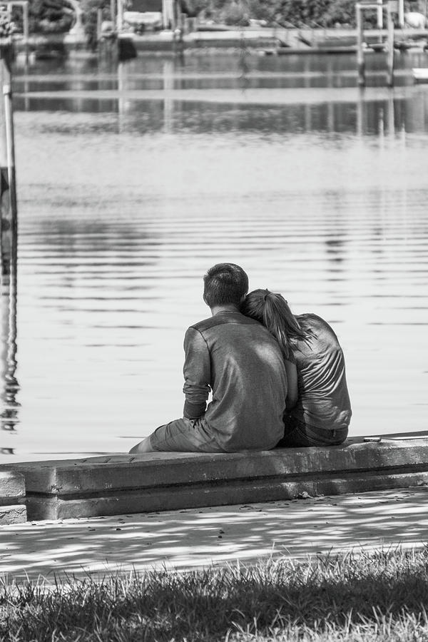 Couple By the Lake Photograph by Vincent Billotto