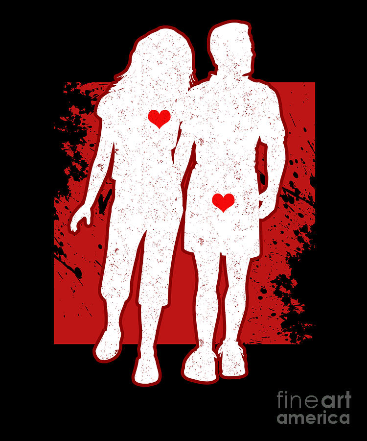 Couple Hearts Funny Anti Valentines Day Heart Gift Digital Art By Thomas Larch