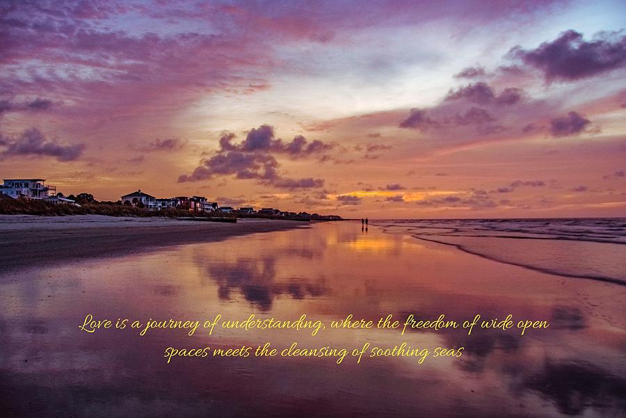 Couple on Beach with Message Photograph by Chris Pfohl - Fine Art America