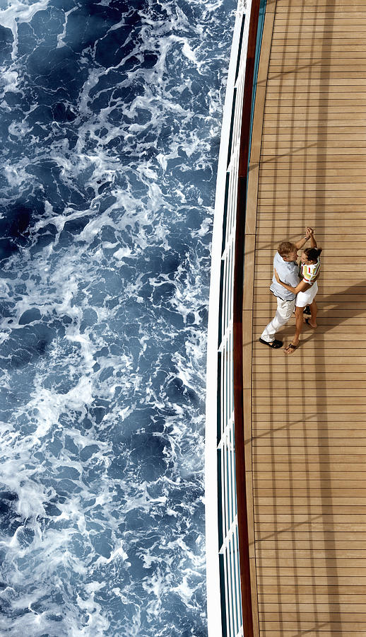 Couple on cruise ship Photograph by David Sacks