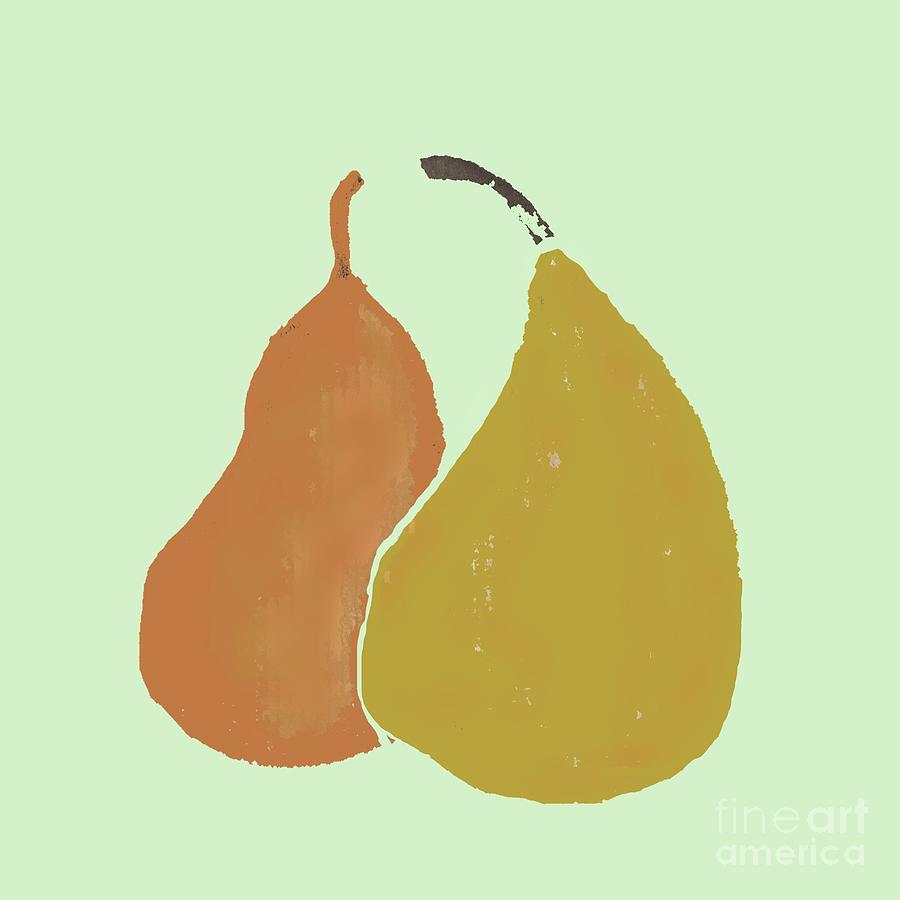 Couple Pears Painting by Vesna Antic