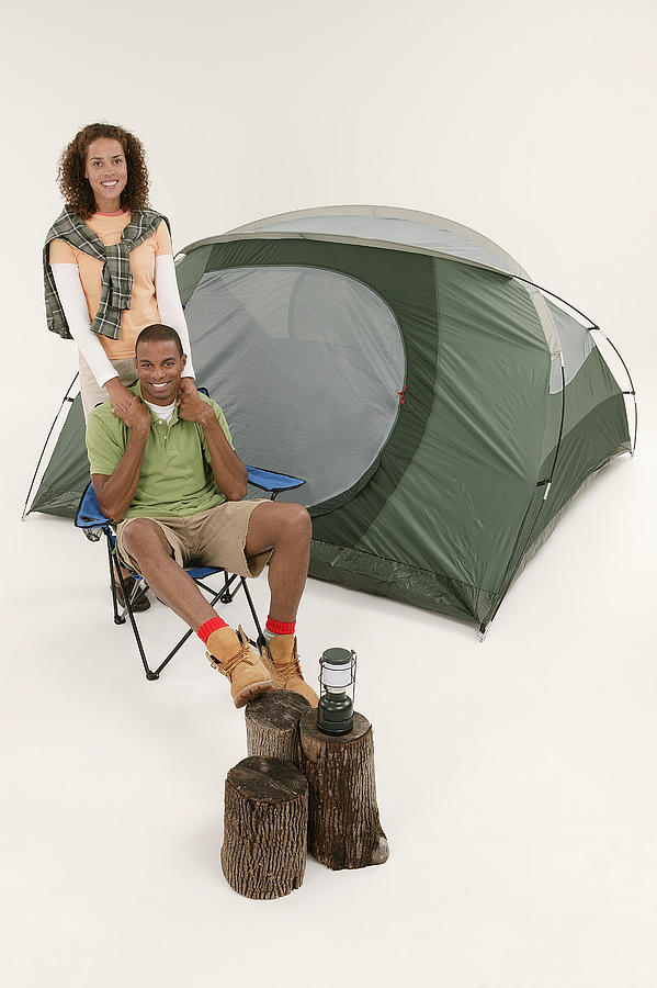 Couple with tent Photograph by Comstock Images
