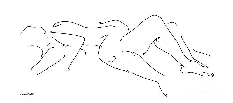 Couples Erotic Art-4 4x9ft. Digital Art by Gordon Punt