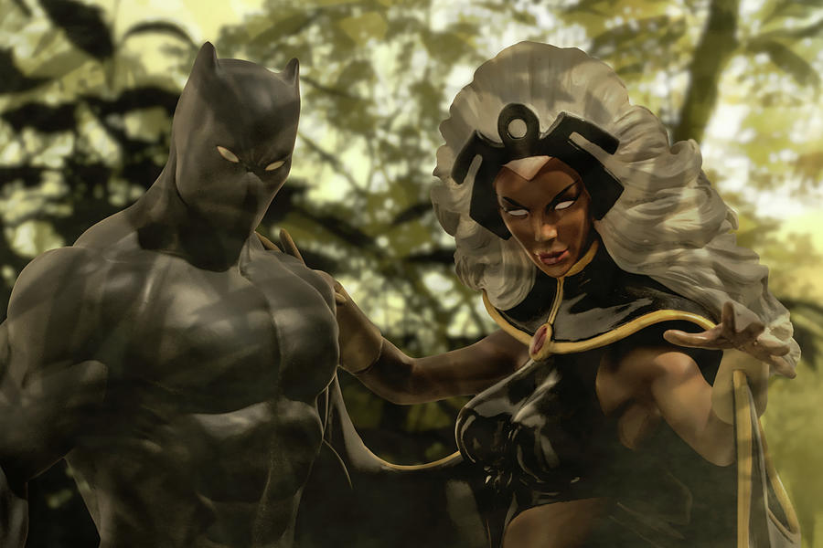 Couples - TChalla and Ororo Photograph by Blindzider Photography
