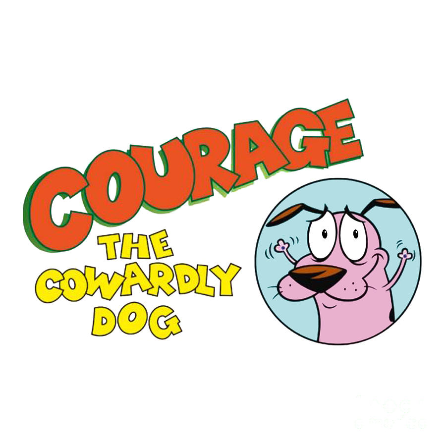 Courage dog logo Digital Art by Joann Knox - Fine Art America