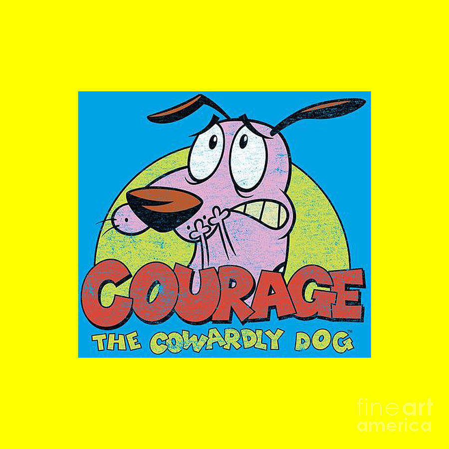 Courage The Cowardly Dog Drawing by Randy Pfeffer Pixels