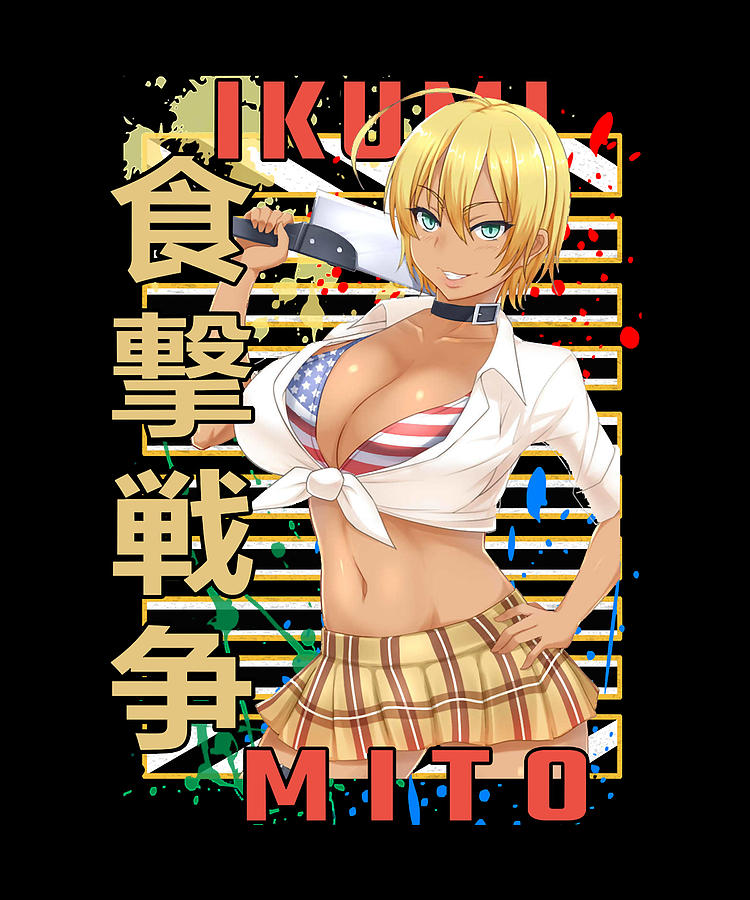 Courageous Good Ikumi Mito Food Wars Shokugeki No Soma Retro Digital Art By Smino Shop Pixels