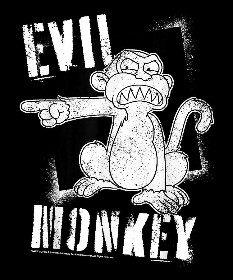 Courageous Passion Family Guy Evil Monkey Portrait Cute Gifts Digital ...