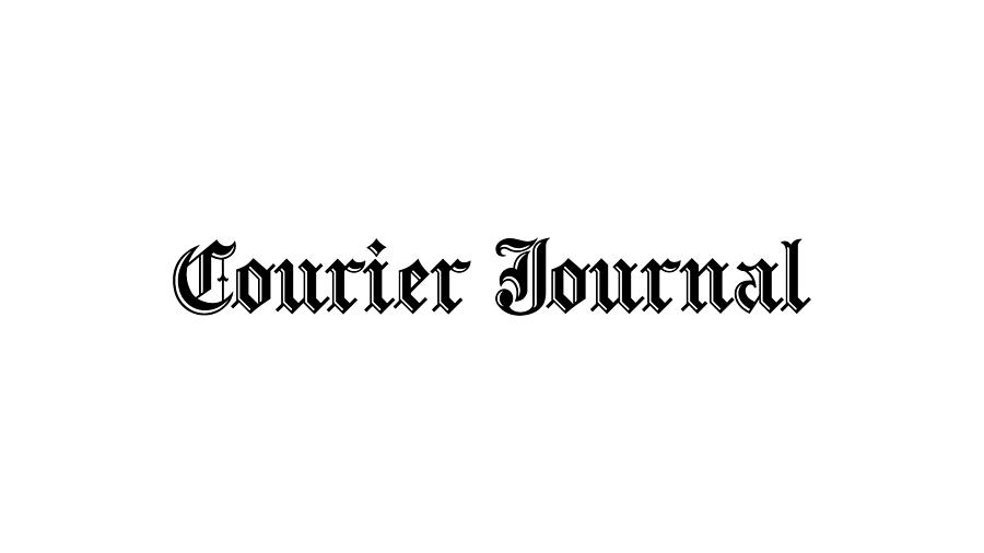 Courier Journal Print Black Logo Digital Art by Gannett Co