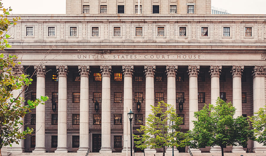 Court house neoclassical building in Lower Manhattan Photograph by Kolderal