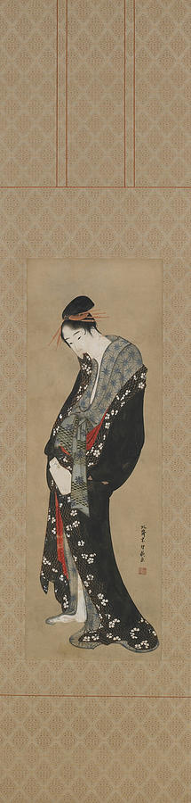 Courtesan Painting by Katsushika Hokusai - Fine Art America