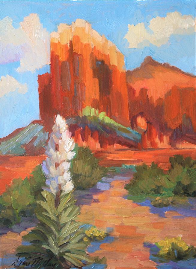 Courthouse Butte Painting by Diane McClary