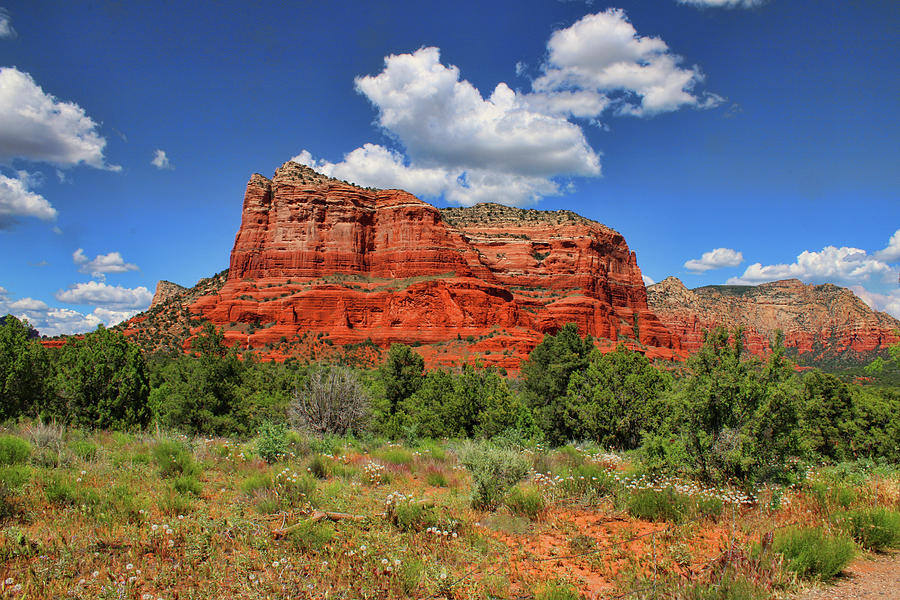 Mountain Photograph - Courthouse Butte by Ola Allen