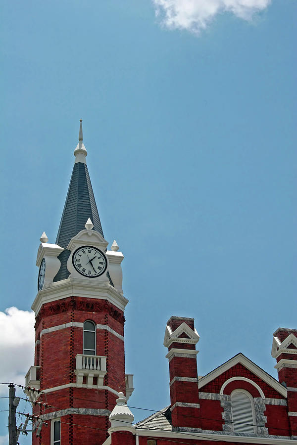 Courthouse Clock Photograph by Darryl Brooks