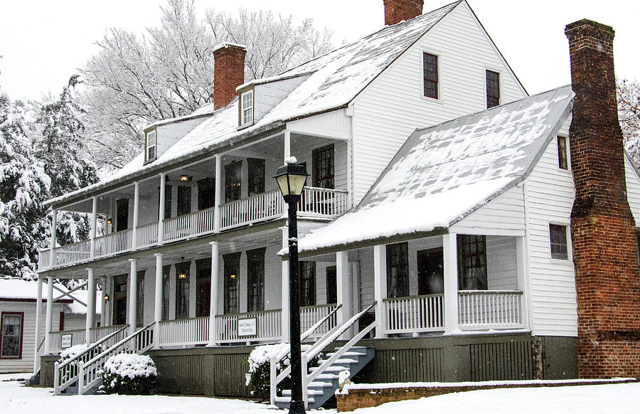 Winter Photograph - Courthouse Tavern by Jean Haynes
