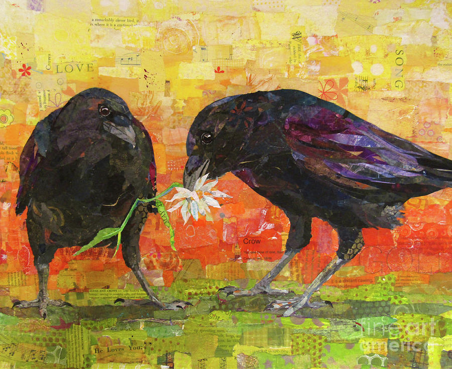 Courting Crows Mixed Media by Patricia Henderson