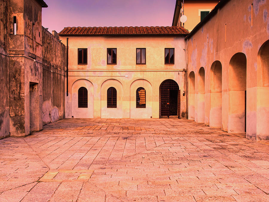 Courtyard At Sunrise Photograph by Dominic Piperata