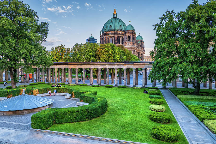 Courtyard Colonnade and Berlin Cathedral Photograph by Artur Bogacki