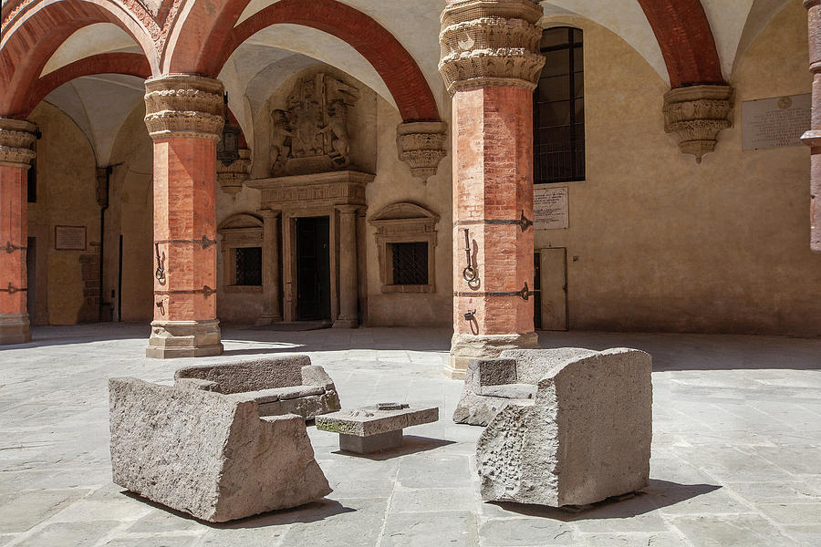 Courtyard in Bologna Photograph by Al Hurley