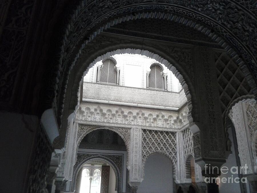 Courtyard in the Alcazar Palace in Seville Photograph by Arkitekta Art ...