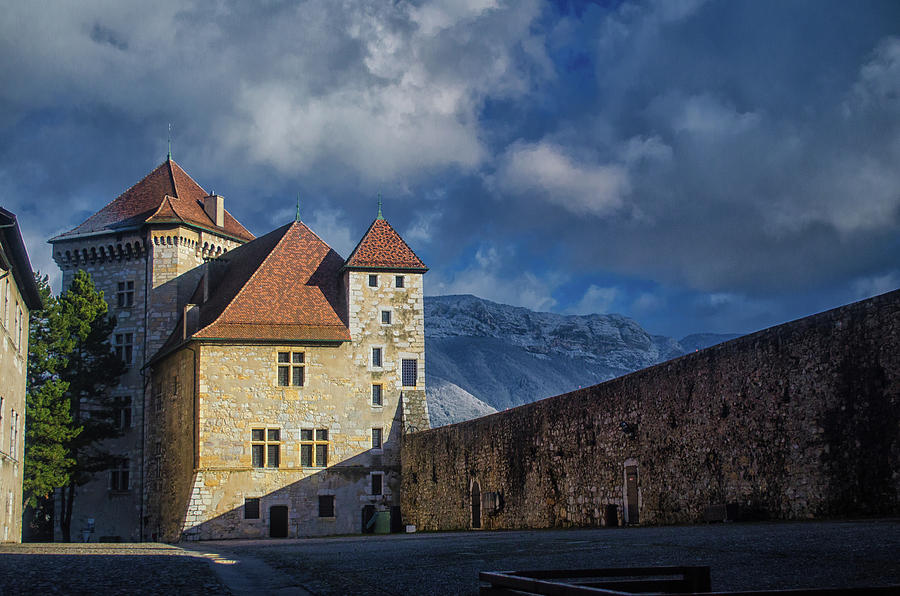 Courtyard of Castle Annecy Photograph by Steven Nelson