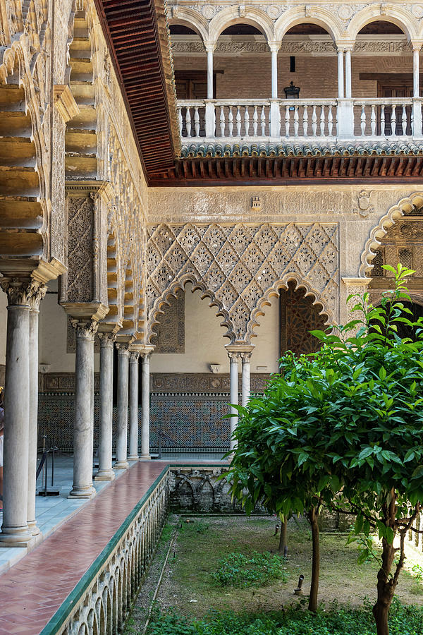 Courtyard of the Royal Alcazar Photograph by Betty Eich