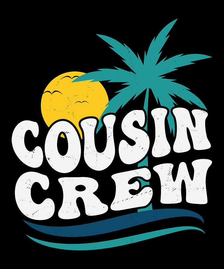 Cousin crew summer vacation palm tree Digital Art by Licensed art | Pixels