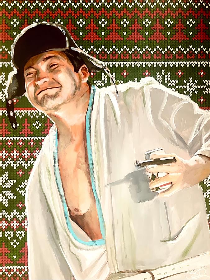 Cousin Eddie - Christmas Vacation Painting by Joel Tesch