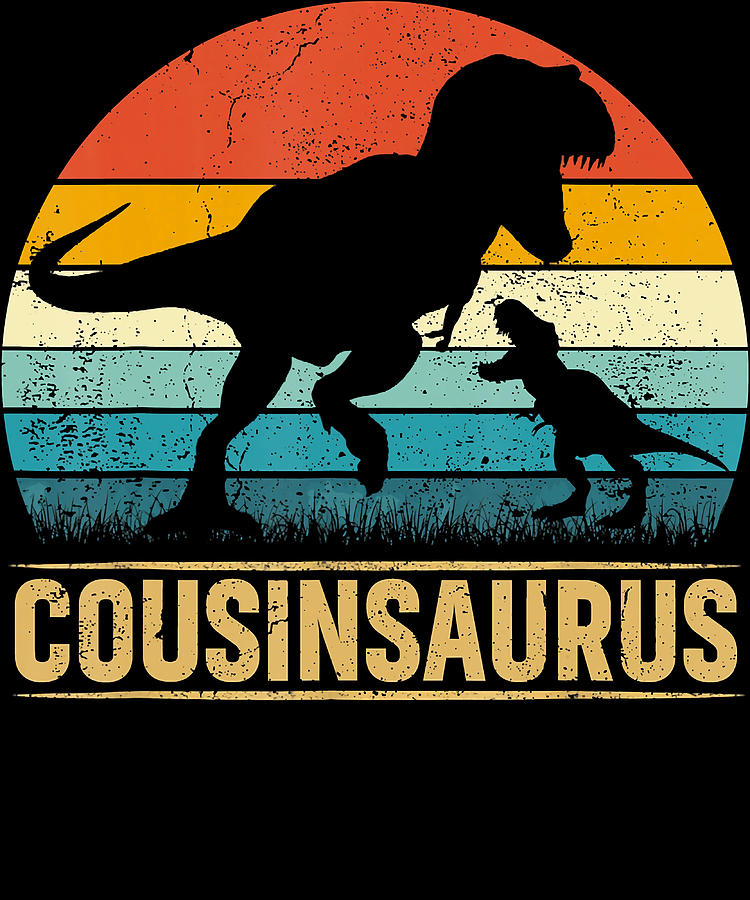 Cousin Saurus T Rex Dinosaur CousinSaurus Family Painting by Ellis Fred ...