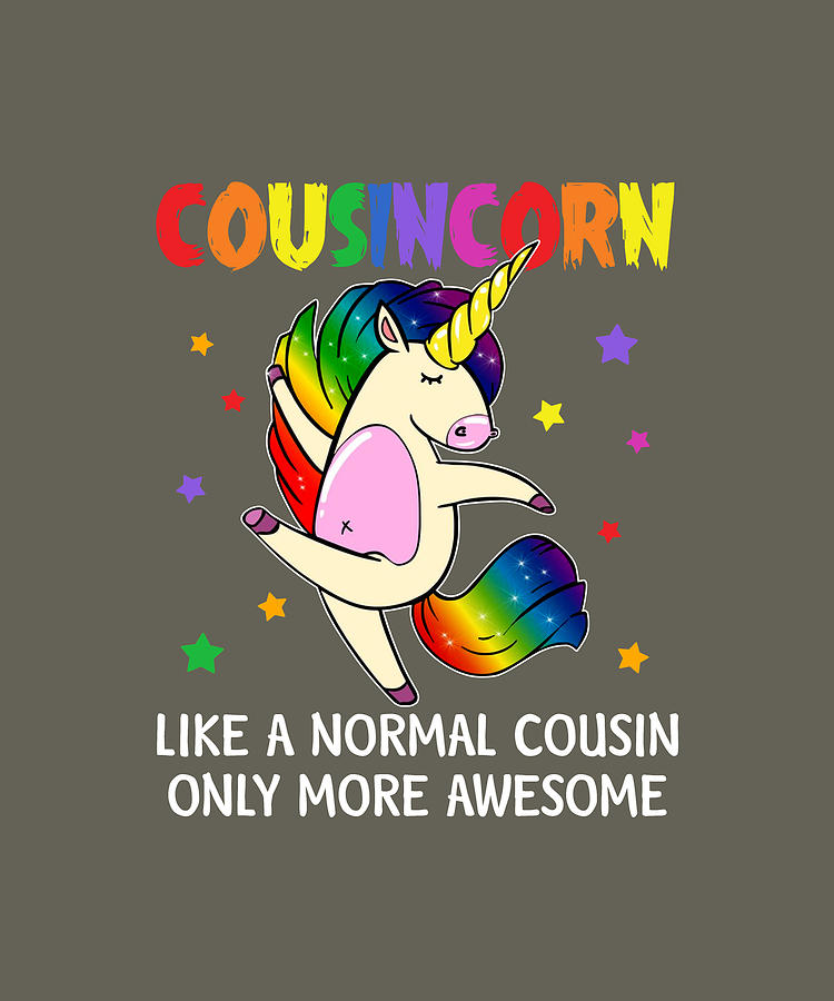 Cousincorn Like A Cousin Only Awesome Unicorn Digital Art by Felix