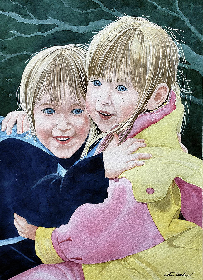 Cousins Painting by Jim Gerkin