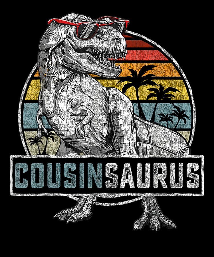 Cousinsaurus T Rex Dinosaur Cousin Saurus Family Painting by Roberts ...