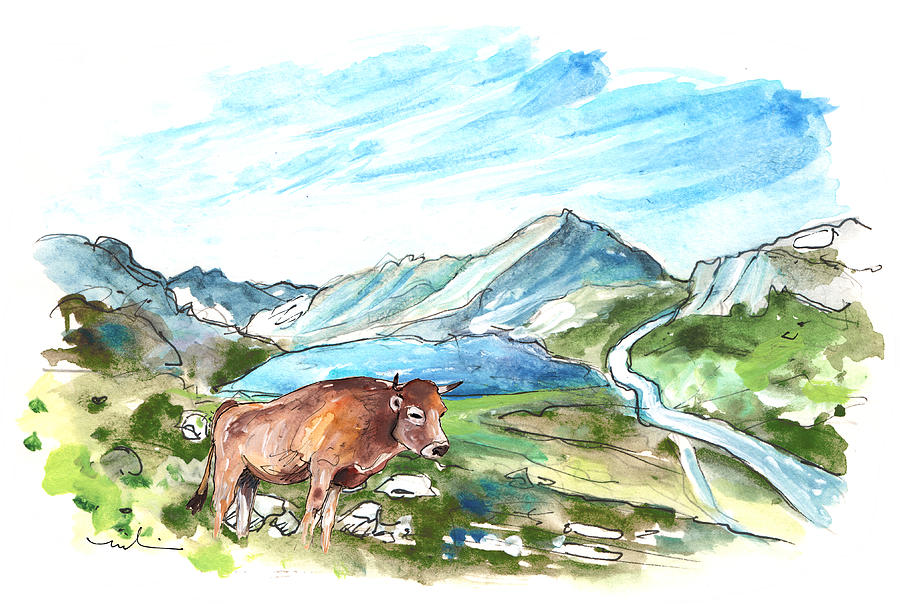 Covadonga Lakes 01 Painting by Miki De Goodaboom