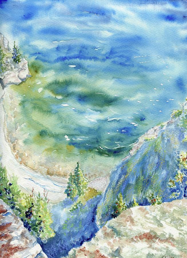 Cove at Sun Point Glacier National Park Painting by Shelley Freese ...